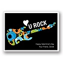 U Rock -- Blue Kid's Valentine's Day Card