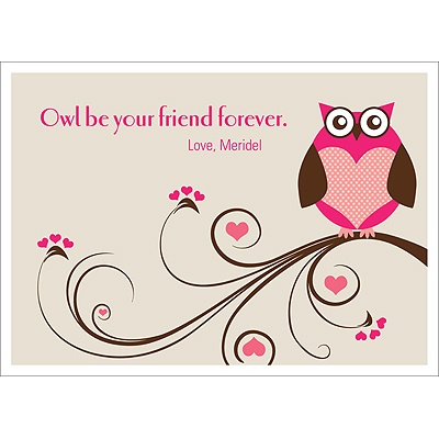 Owl Be -- Kid's Valentine's Day Card