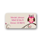 Owl Be -- Valentine's Day Address Label