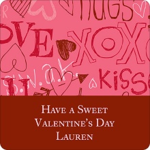 Doodles -- Valentine's Day Personalized Stickers