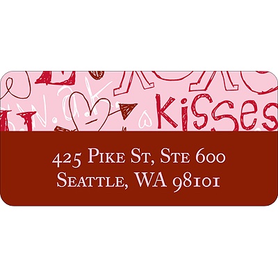 Doodles -- Valentine's Day Address Label