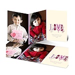 Fancy Love -- Purple Photo Valentine's Day Card