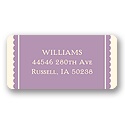 Fancy Love -- Purple Valentine's Day Address Label