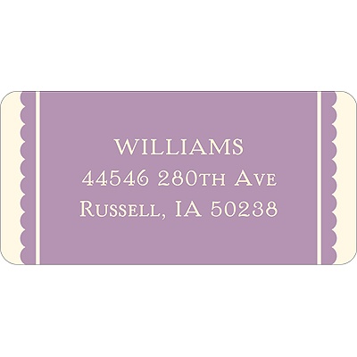 Fancy Love -- Purple Valentine's Day Address Label