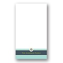 Solid Greetings -- Aqua Personalized Note Card