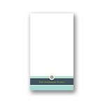 Solid Greetings -- Aqua Personalized Note Card
