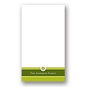 Solid Greetings -- Green Personalized Note Card