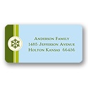 Solid Greetings -- Green Address Label