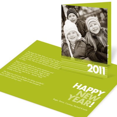 Annual Recap -- Happy New Year Card Vertical