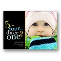 Countdown -- Green Happy New Year Card