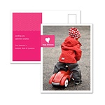 Hugs & Kisses -- Vertical Photo Valentine's Day Postcard