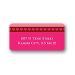 Subtle Love -- Valentine's Day Address Label