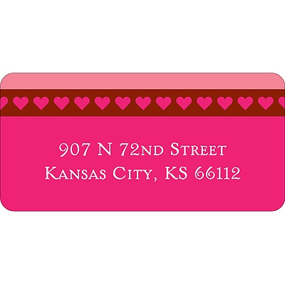 Subtle Love -- Valentine's Day Address Label