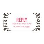 Divine Damask -- Wedding Address Labels