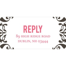 Divine Damask -- Wedding Address Labels