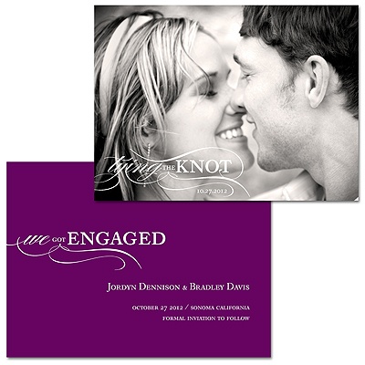 She Said Yes -- Horizontal Save the Date