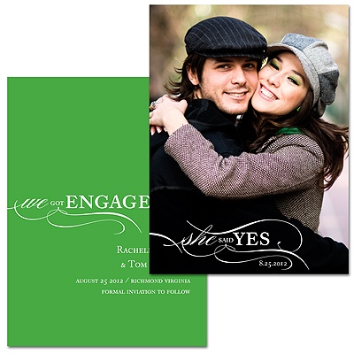 She Said Yes -- Vertical Save the Date