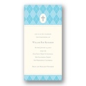 Faith -- Blue Baptism Invitation