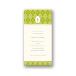 Faith -- Green Baptism Invitations