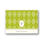 Faith -- Green Personalized Note Card