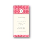 Faith -- Pink Baptism Invitations