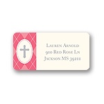 Faith -- Pink Address Label