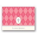 Faith -- Pink Personalized Note Card