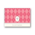 Faith -- Pink Personalized Note Card