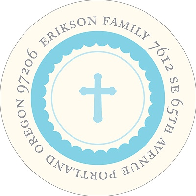 Simplicity -- Blue Address Labels