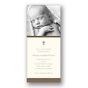 Simplicity -- Brown Baptism Invitation