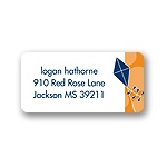 Time to Soar -- Blue Address Label