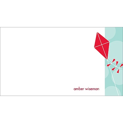 Time to Soar -- Red Personalized Note Card