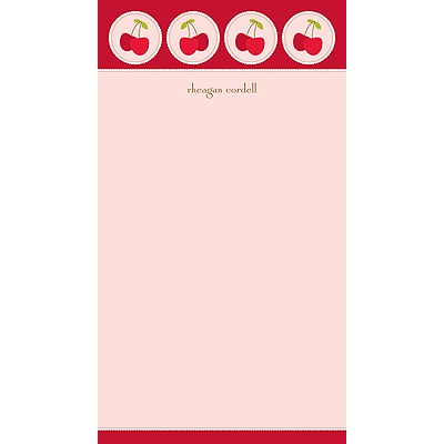 Cheery Cherries -- Personalized Note Card