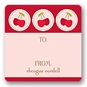 Cheery Cherries -- Kids Birthday Favor Stickers