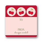 Cheery Cherries -- Kids Birthday Favor Stickers