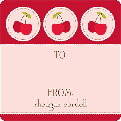 Cheery Cherries -- Kids Birthday Favor Stickers