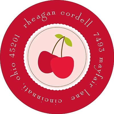 Cheery Cherries -- Address Label