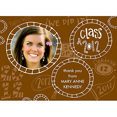 Sketches -- Brown Thank You Card