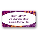 Doodles of Fun -- Purple Address Label