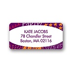 Doodles of Fun -- Purple Address Label