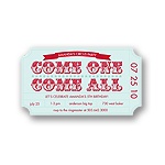 Ticket to the Show -- Birthday Invitation