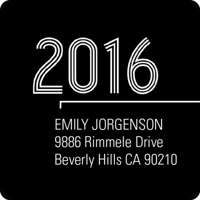 Striped Success -- Address Label