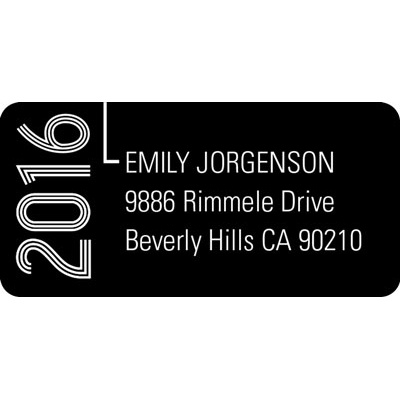 Striped Success -- Address Label