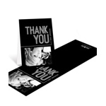 Striped Success -- Photo Thank You Card Vertical
