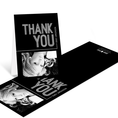 THE GOLDEN TICKET -- BOY PHOTO BIRTH ANNOUNCEMENT, 2in. x 4in. Folded Holiday Card