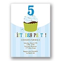 Sweet Sprinkles -- Blue Birthday Invitation