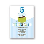 Sweet Sprinkles -- Blue Birthday Invitation