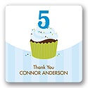 Sweet Sprinkles in Blue -- Kids Birthday Favor Stickers