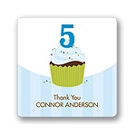 Sweet Sprinkles in Blue -- Kids Birthday Favor Stickers