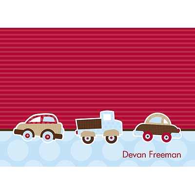 THE GOLDEN TICKET -- BOY PHOTO BIRTH ANNOUNCEMENT, 2in. x 4in. Folded Holiday Card